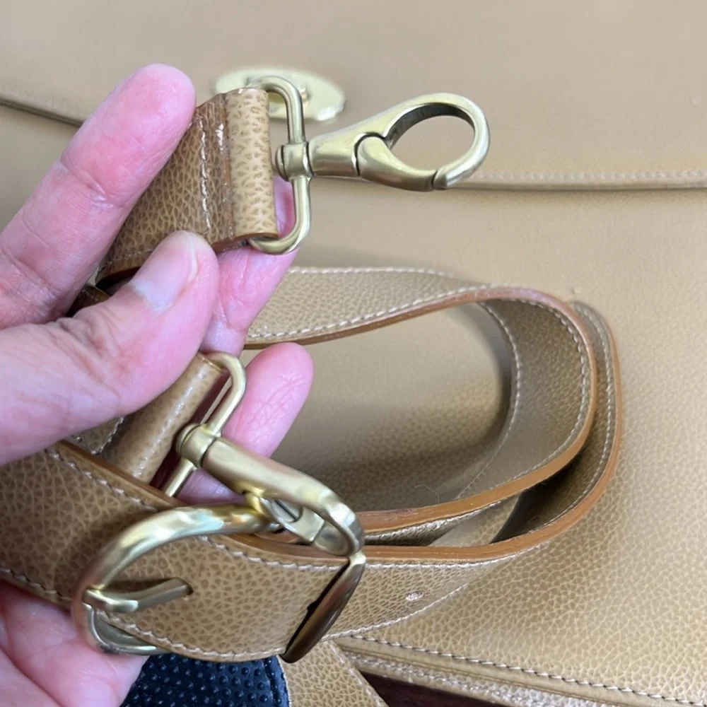 COACH CARAMEL CLASSIC MADISON DRAKE PINNACLE BRIEFCASE BAG MADE IN ITALY… - Picture 4 of 17